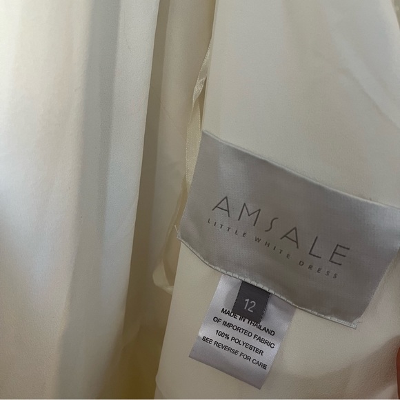 Amsale White Beaded Jumpsuit - Picture 3 of 12